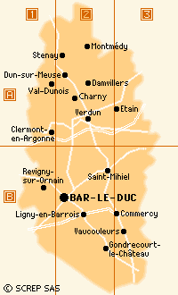 Meuse carte departement
