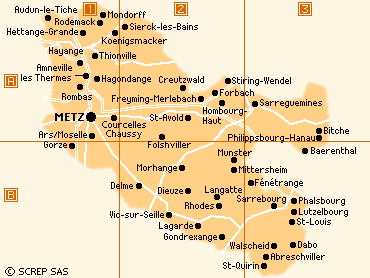 Moselle carte departement